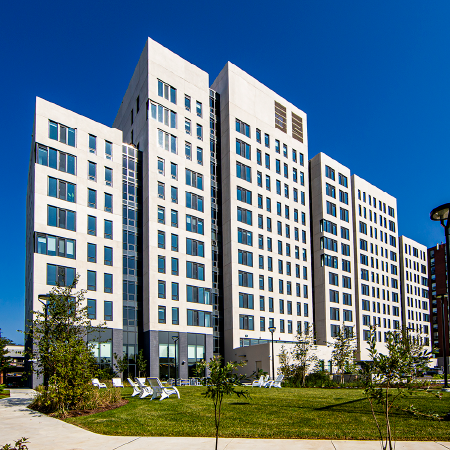 Apartment building exterior